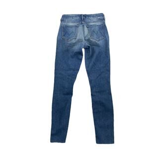 Mother Women Jeans Size 24 Looker Ankle Fray 28" Inseam Denim Medium Wash 57-27